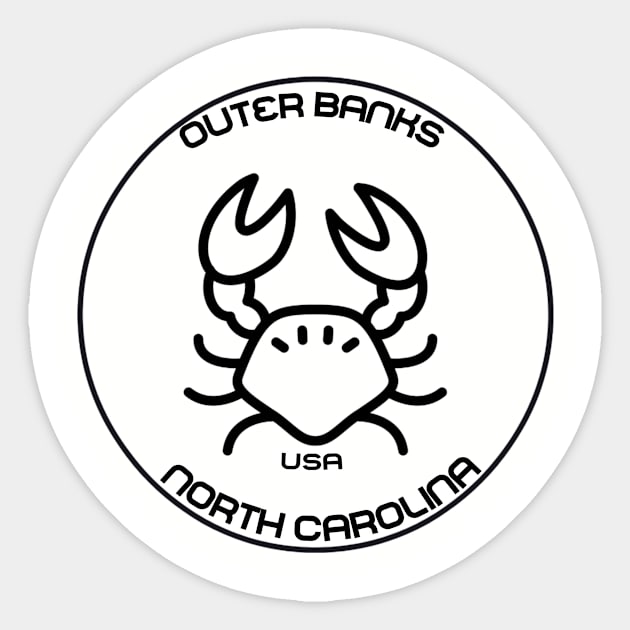 Outer Banks North Carolina USA Sticker by Maroua